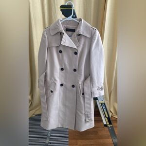Classic Beige Double-Breasted Women's Trench Coat
